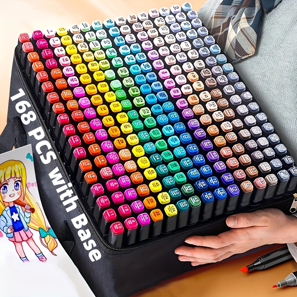 Copic Marker Sketch - 40/60/80/132/180/274 Farben Alkohol-Zeichenmarker mit Doppelspitze, Permanente
