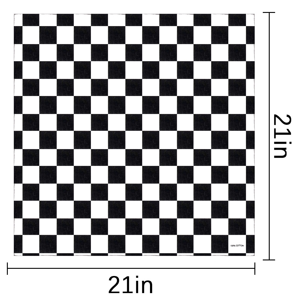 Schachbrett Flagge Bandanas Ba – Bandana Blank White Bewertung und Preis