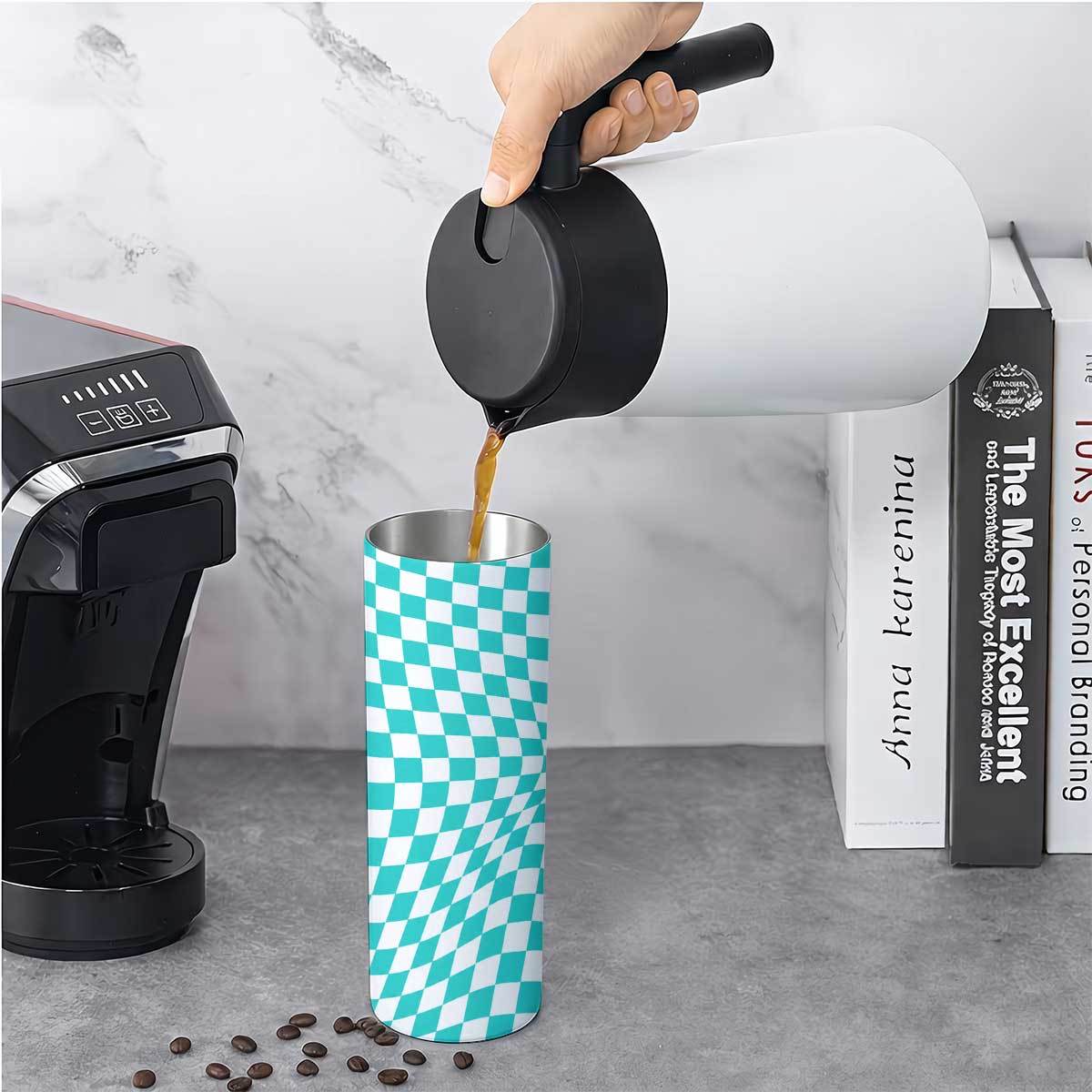 1 Stück 20oz Türkis-Weiß Karie – Tumbler 20Oz White Bewertung und Preis