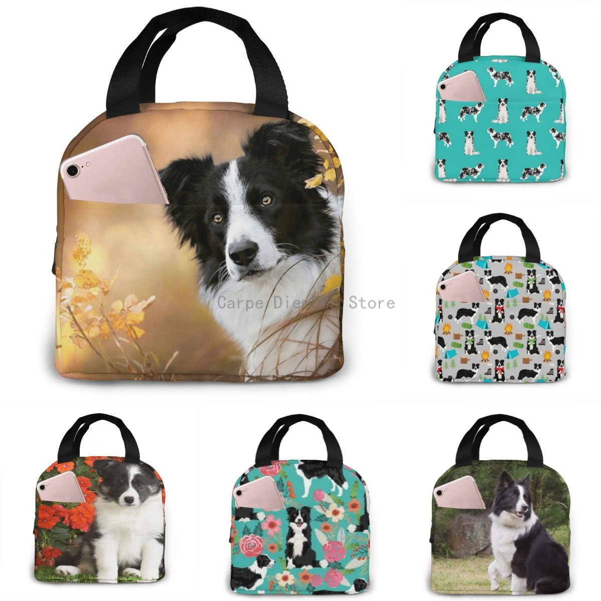 Lunchtasche Young Border Colli – Tote Bag Sublimation Bewertung und Preis